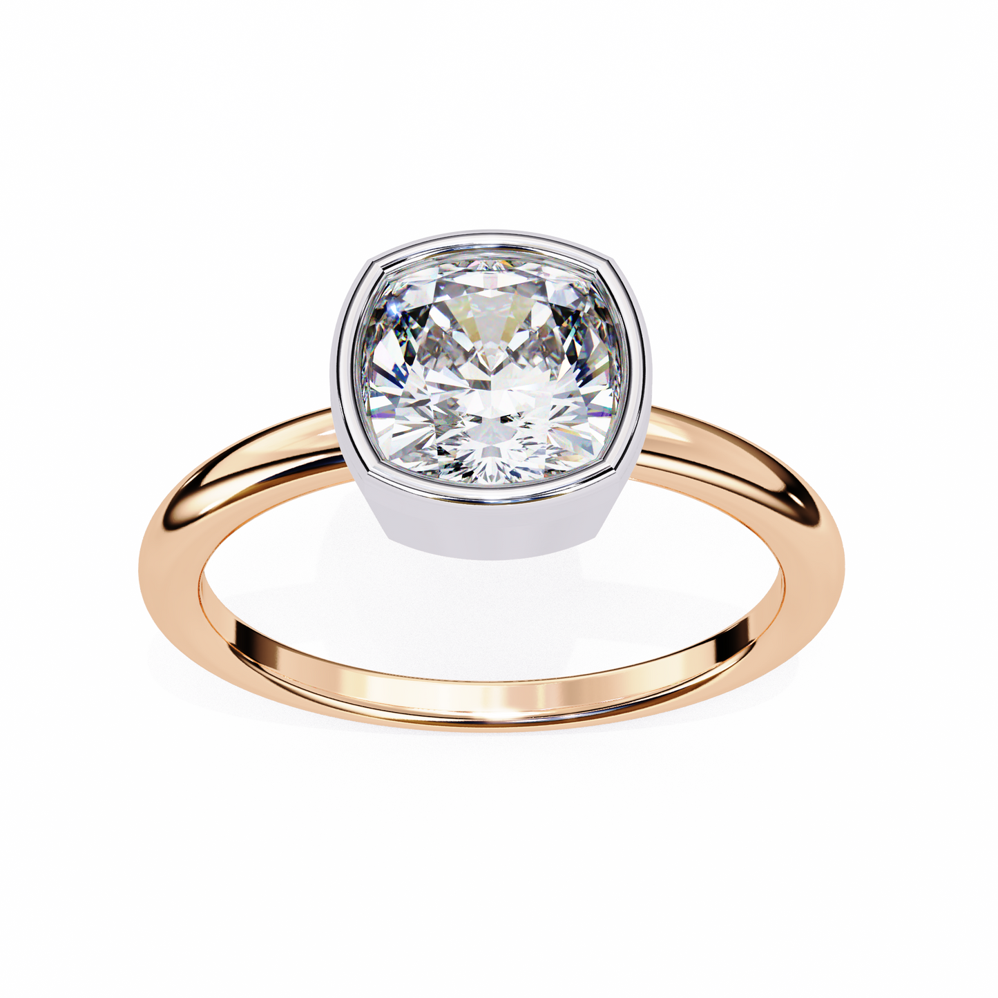 Volare Grazia Cushion Solitaire Ring
