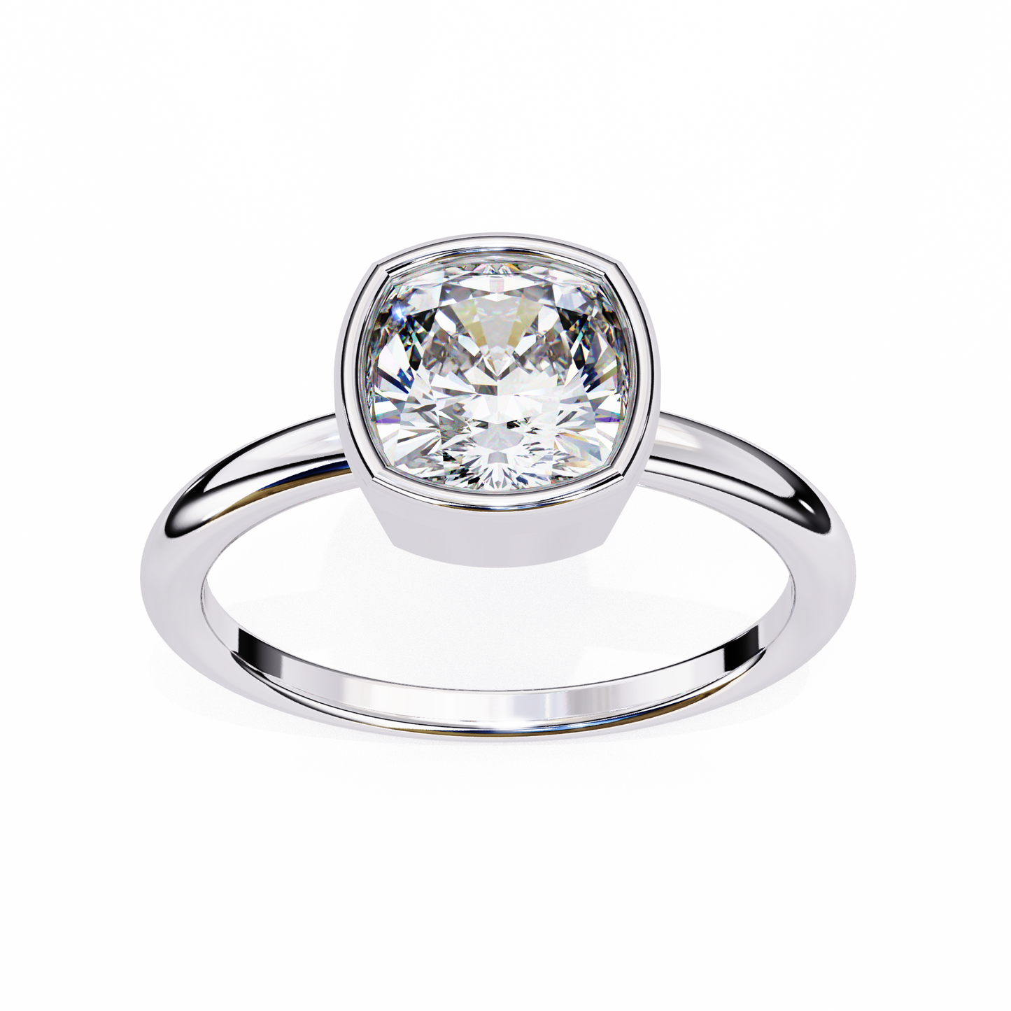 Volare Grazia Cushion Solitaire Ring