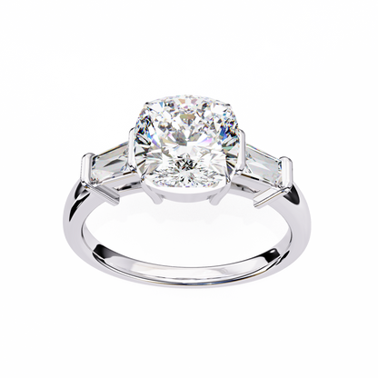 Gioiello Vero Cushion Solitaire Ring