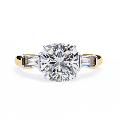 Gioiello Vero Cushion Solitaire Ring