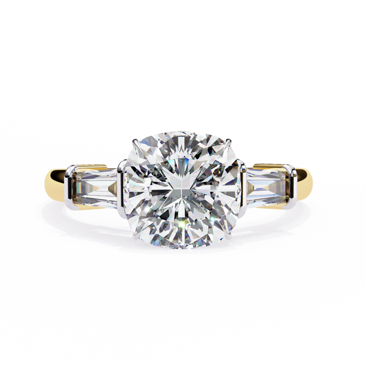 Gioiello Vero Cushion Solitaire Ring