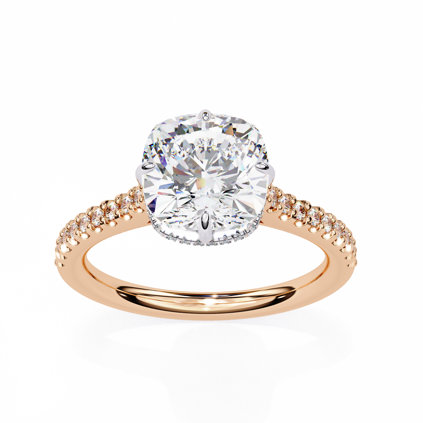 Dolce Stella Cushion Solitaire Ring