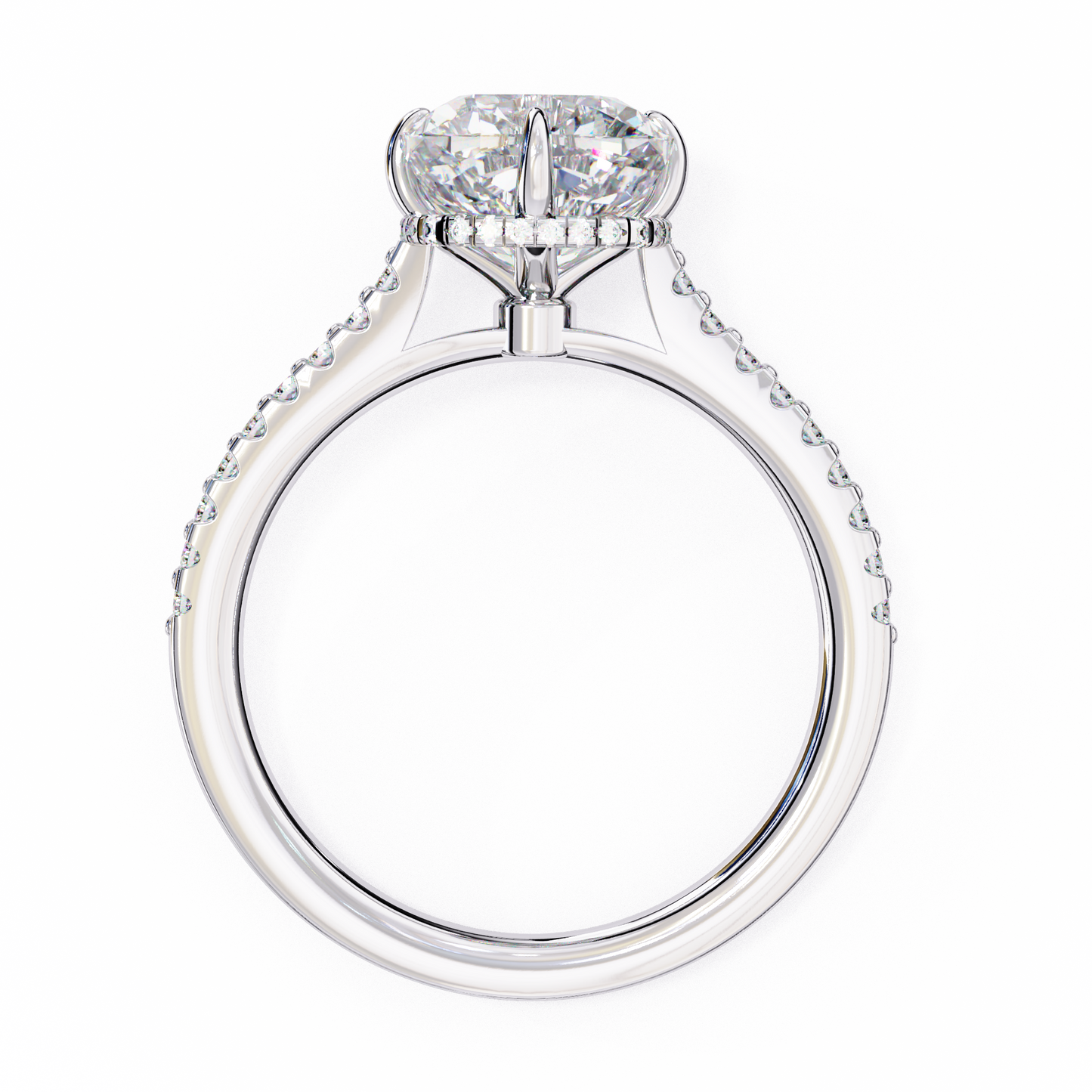 Dolce Stella Cushion Solitaire Ring