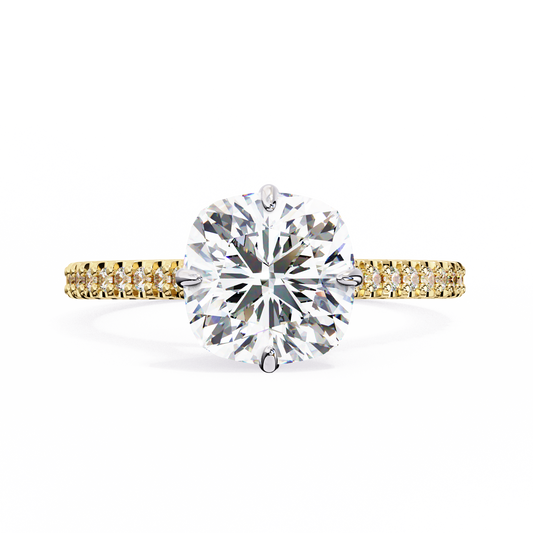 Dolce Stella Cushion Solitaire Ring