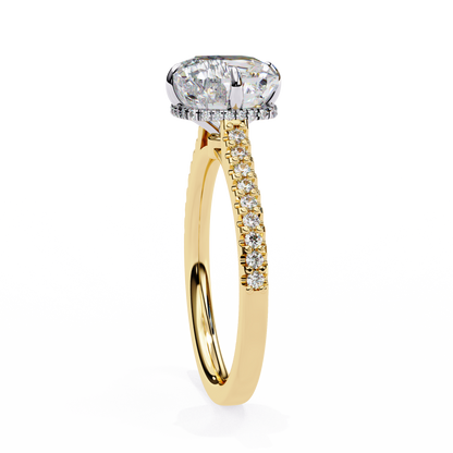 Dolce Stella Cushion Solitaire Ring