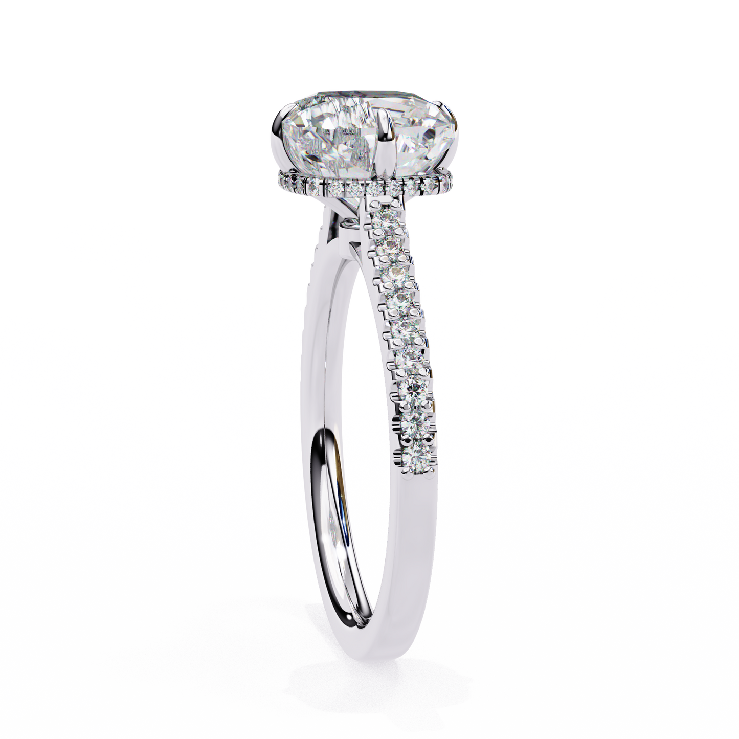 Dolce Stella Cushion Solitaire Ring
