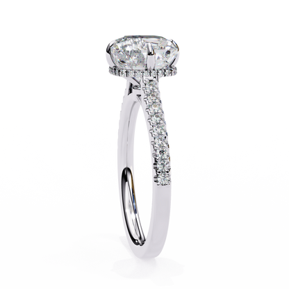 Dolce Stella Cushion Solitaire Ring
