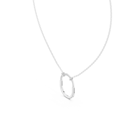 Radiant Charm Diamond Pendant