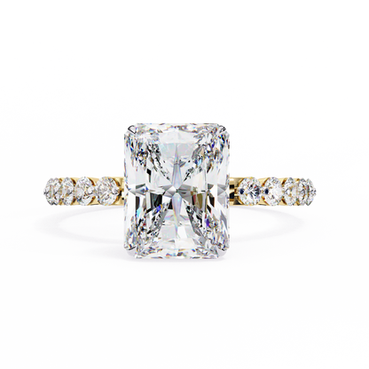 Tesoro Brillante Radiant Solitaire Ring