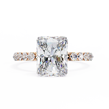 Tesoro Brillante Radiant Solitaire Ring