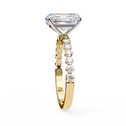 Tesoro Brillante Radiant Solitaire Ring
