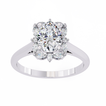 Maison Celestine Oval Solitaire Ring