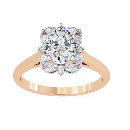 Maison Celestine Oval Solitaire Ring