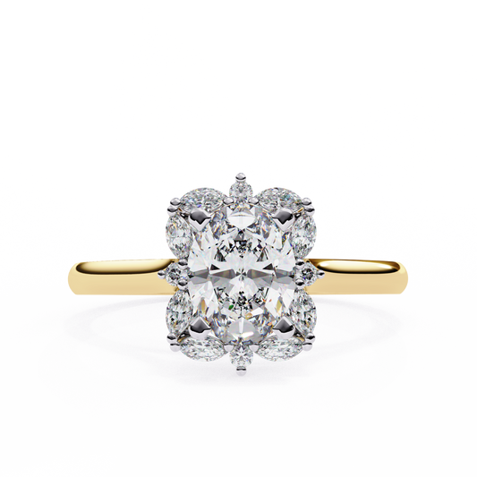 Maison Celestine Oval Solitaire Ring