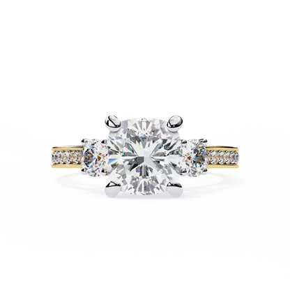 Lustria Magnifique Cushion Solitaire Ring