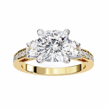 Lustria Magnifique Cushion Solitaire Ring