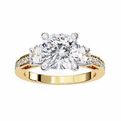 Lustria Magnifique Cushion Solitaire Ring