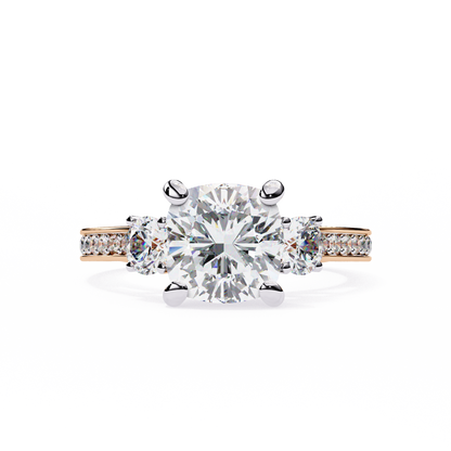 Lustria Magnifique Cushion Solitaire Ring
