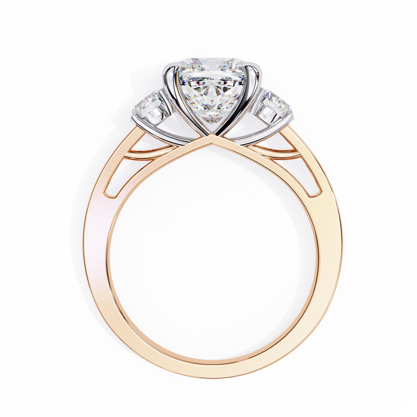 Lustria Magnifique Cushion Solitaire Ring