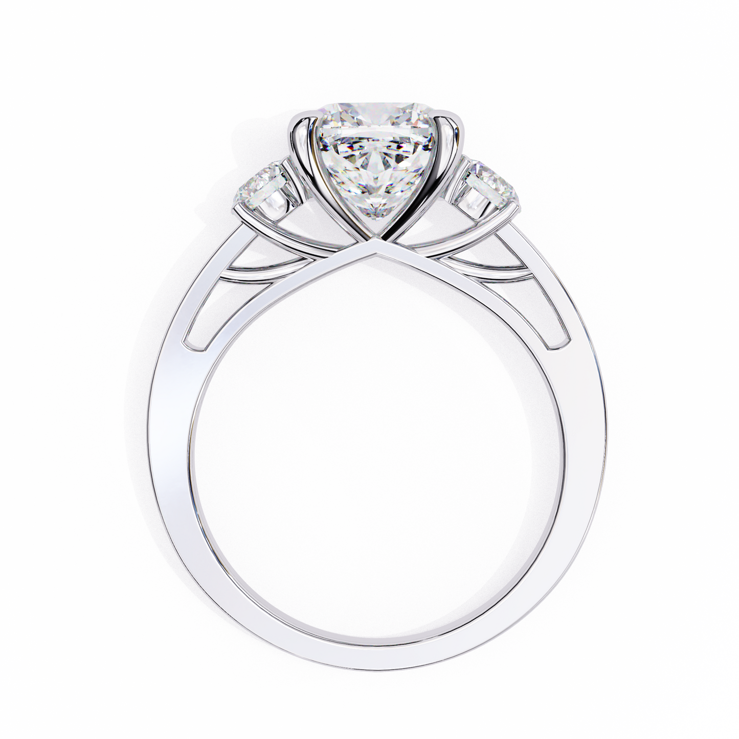 Lustria Magnifique Cushion Solitaire Ring