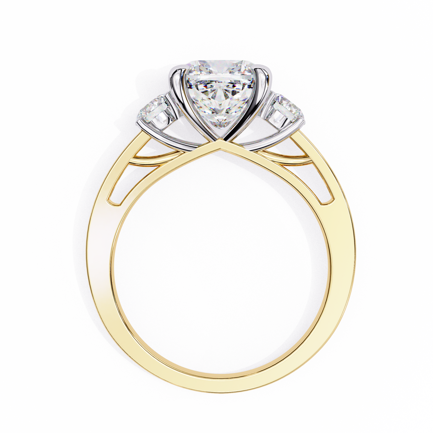 Lustria Magnifique Cushion Solitaire Ring