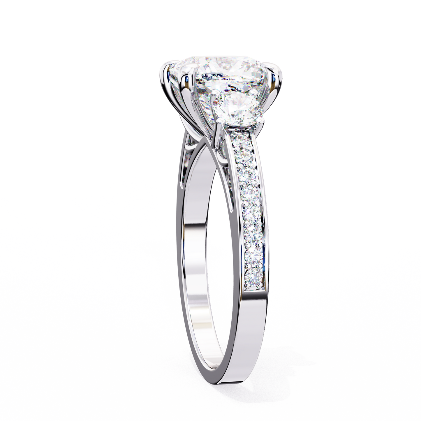 Lustria Magnifique Cushion Solitaire Ring