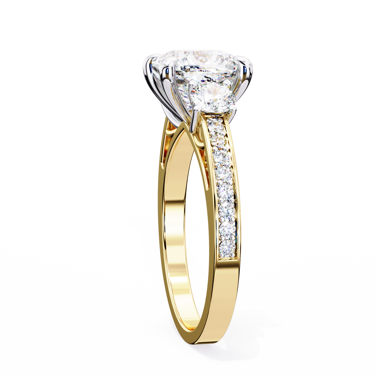 Lustria Magnifique Cushion Solitaire Ring