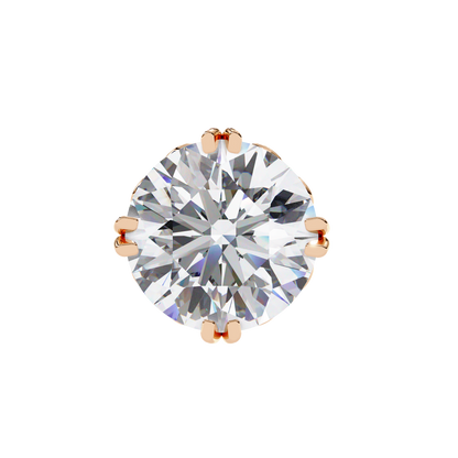 Gioia Pura Round Solitaire Studs