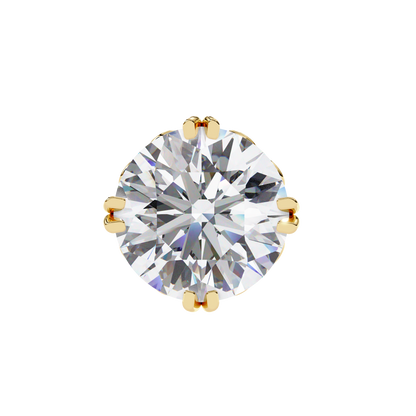 Gioia Pura Round Solitaire Studs