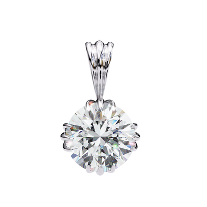 Aurelia Monarque Round Solitaire Pendant