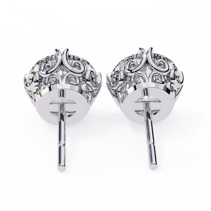 Gioia Pura Round Solitaire Studs
