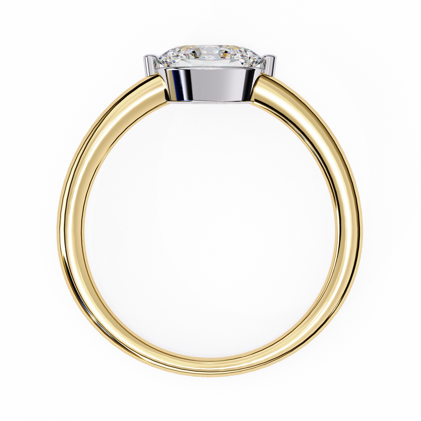 Seraphelle Couture Oval Solitaire Ring