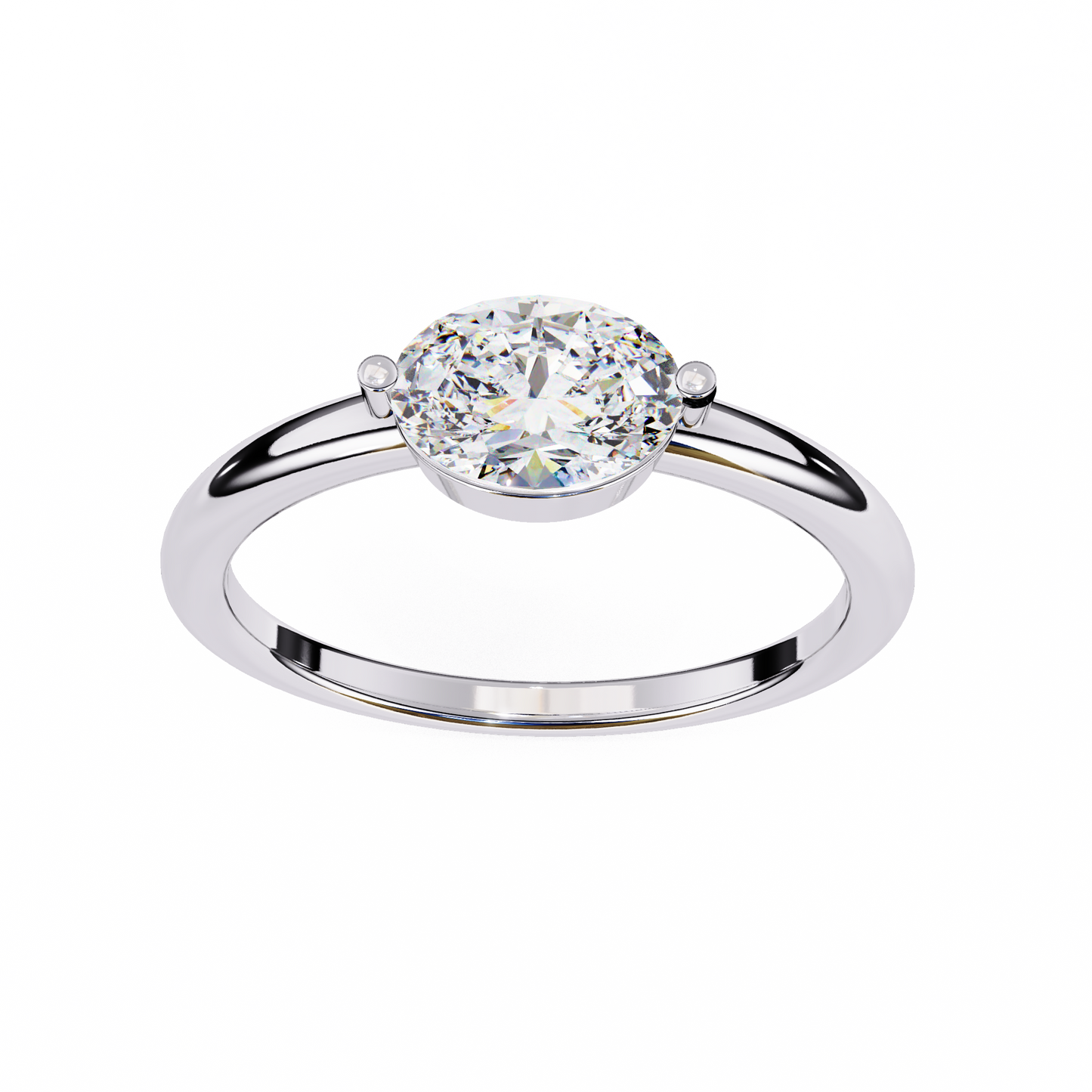 Seraphelle Couture Oval Solitaire Ring