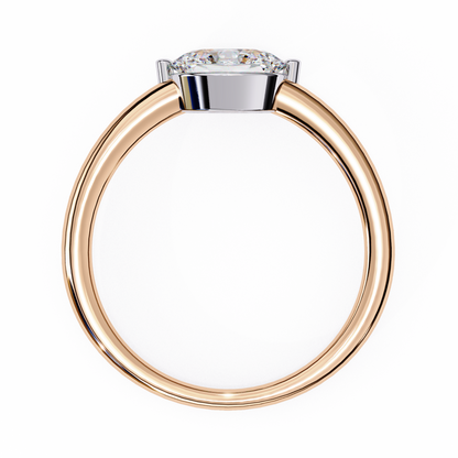 Seraphelle Couture Oval Solitaire Ring
