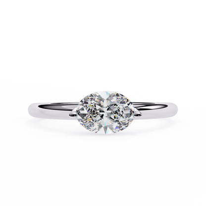 Seraphelle Couture Oval Solitaire Ring