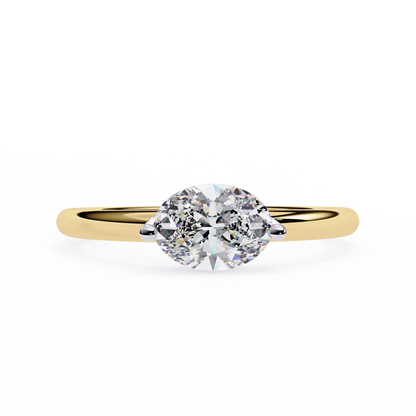 Seraphelle Couture Oval Solitaire Ring