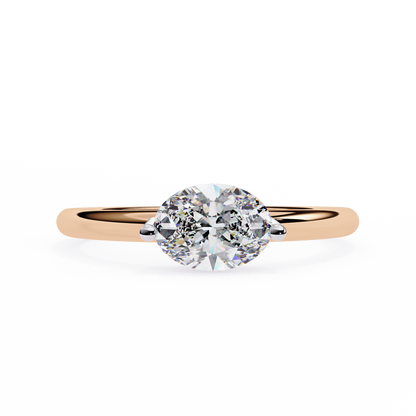 Seraphelle Couture Oval Solitaire Ring