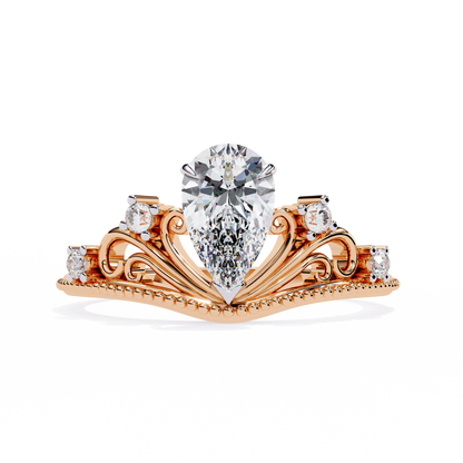 Amarisse Royale Pear Solitaire Ring