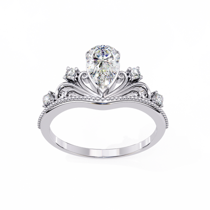 Amarisse Royale Pear Solitaire Ring