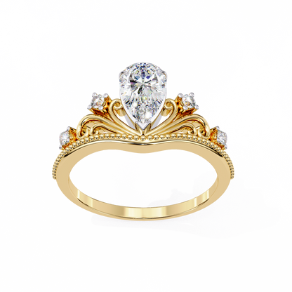 Amarisse Royale Pear Solitaire Ring