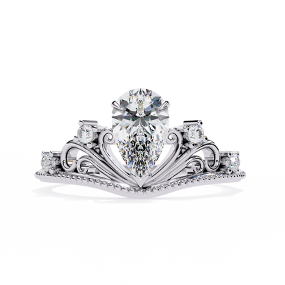 Amarisse Royale Pear Solitaire Ring
