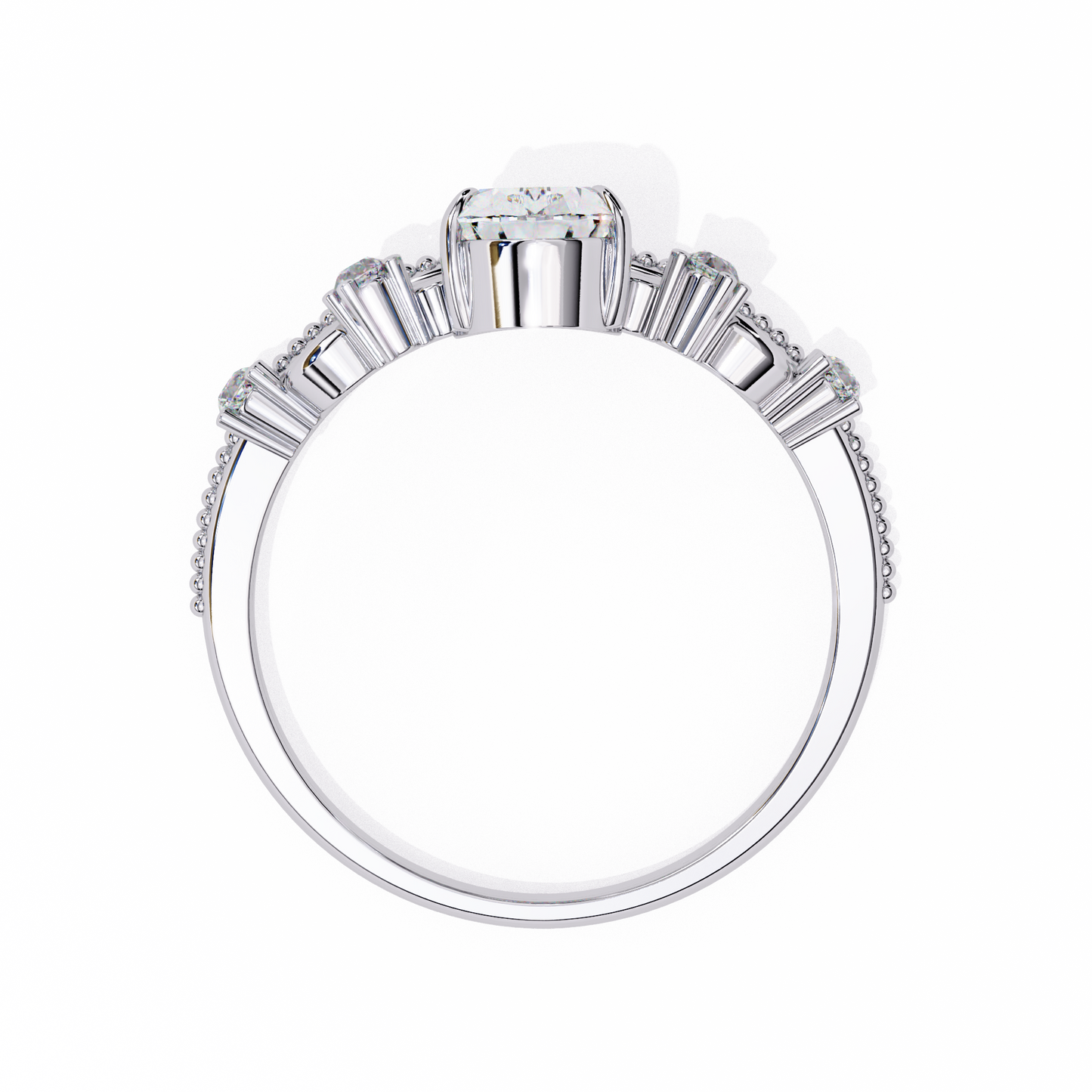 Amarisse Royale Pear Solitaire Ring