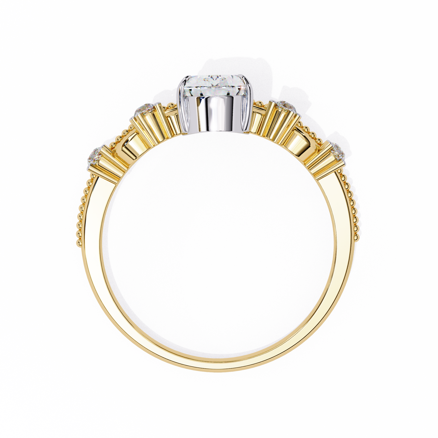 Amarisse Royale Pear Solitaire Ring