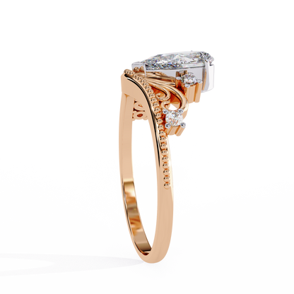 Amarisse Royale Pear Solitaire Ring