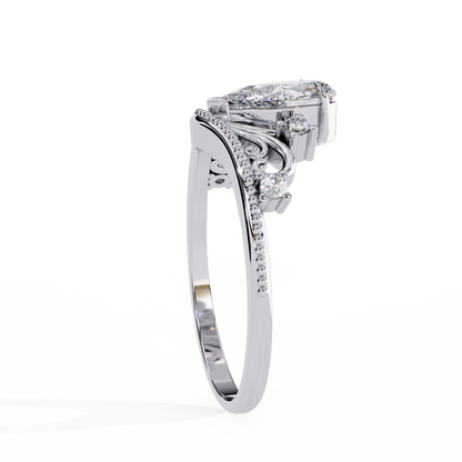 Amarisse Royale Pear Solitaire Ring