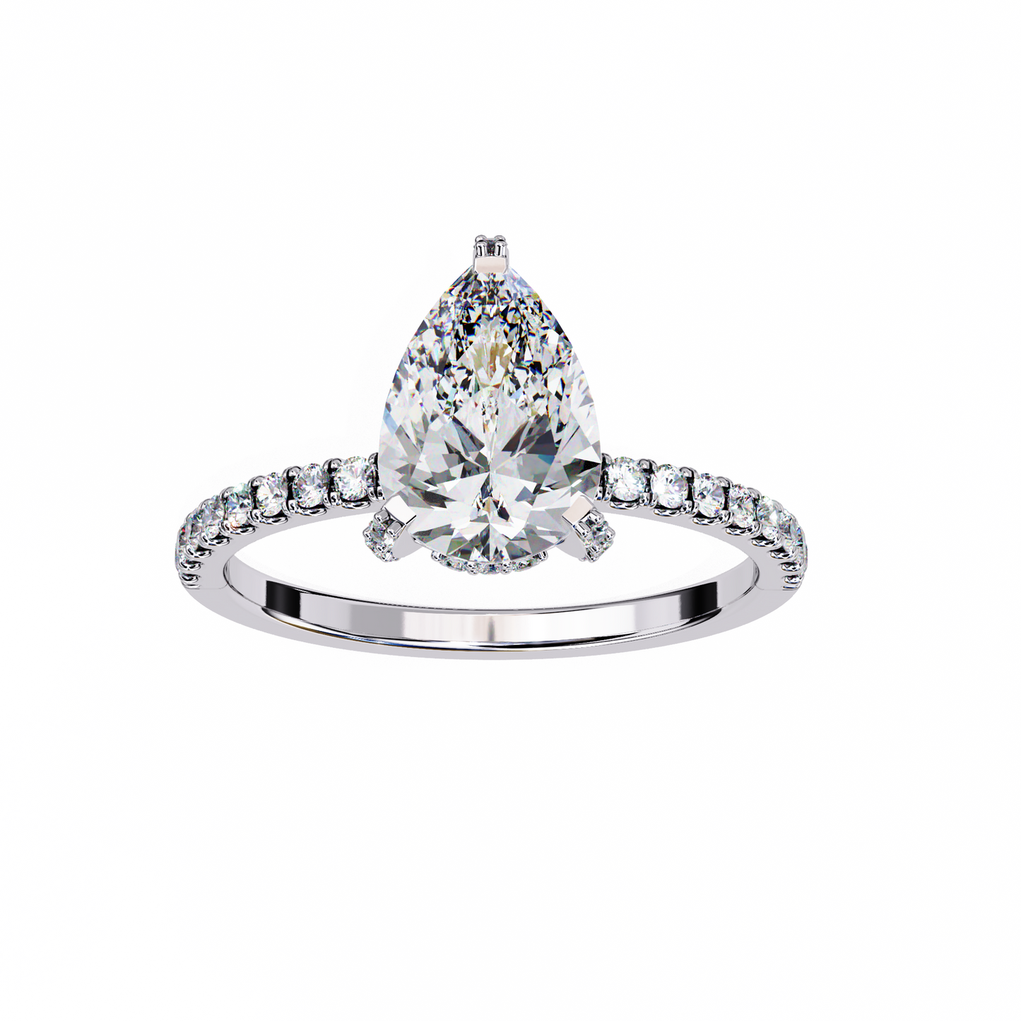 Evelisse Opale Pear Solitaire Ring