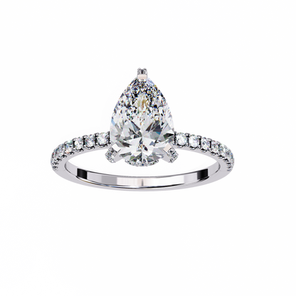 Evelisse Opale Pear Solitaire Ring