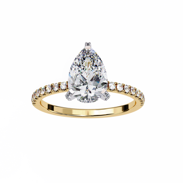Evelisse Opale Pear Solitaire Ring