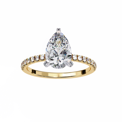 Evelisse Opale Pear Solitaire Ring