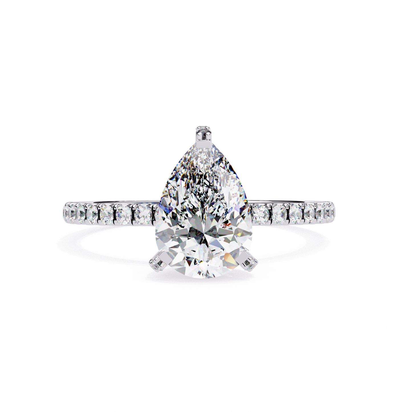 Evelisse Opale Pear Solitaire Ring